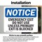 Signmission Emergency Exit Do Not Use Unless Primary, 5 in W x Rectangle, Vinyl Decal OS-2PACK-NS-D-35-L-11806 - alternate 5